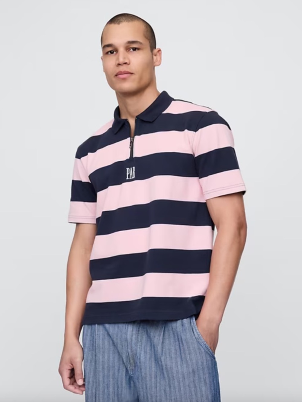 Gap x Malbon Striped Polo Shirt | Size M | NWT